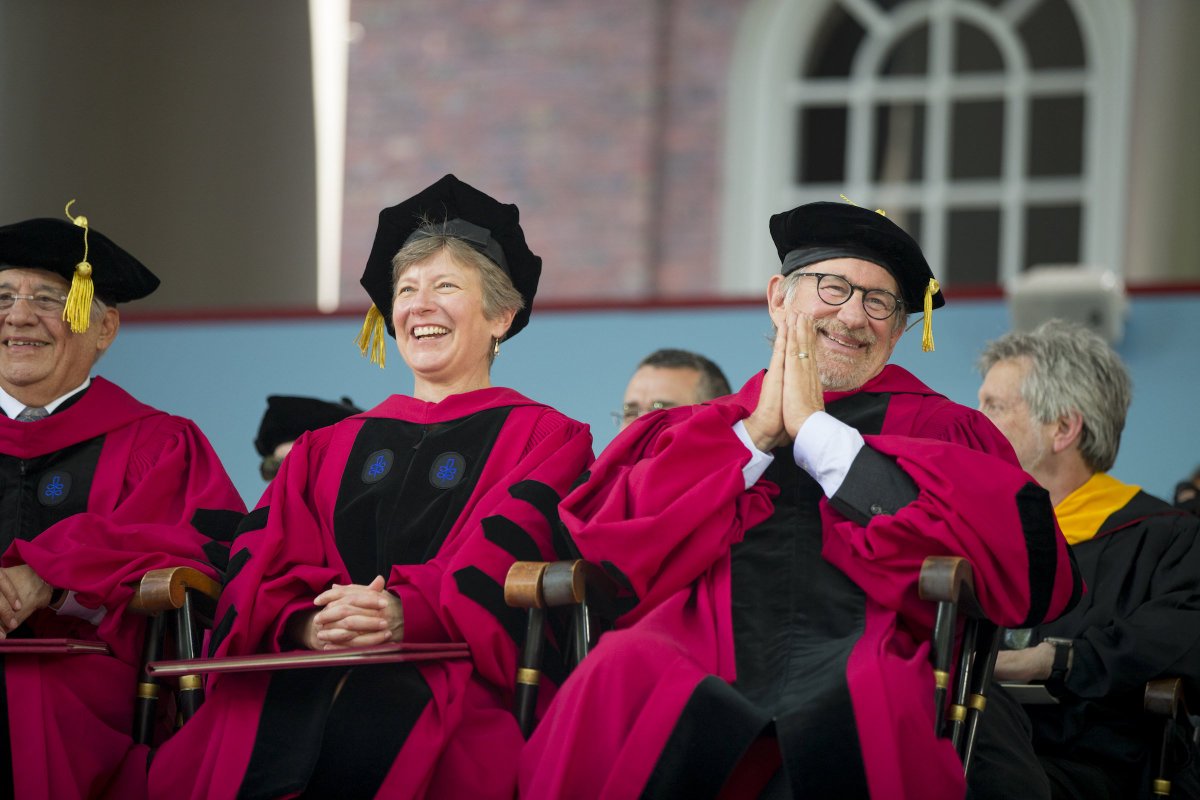 Harvard's tweet photo. Some scenes from today's 365th Commencement celebrations #Harvard16 🎓 https://t.co/AdPo4gMDJz