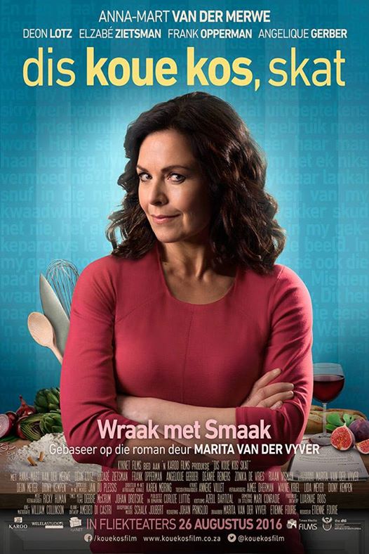 KarooFilms's tweet photo. Marita van der Vyver se DIS KOUE KOS, SKAT in teaters op 26 Augustus! https://t.co/xnPAuJeEus