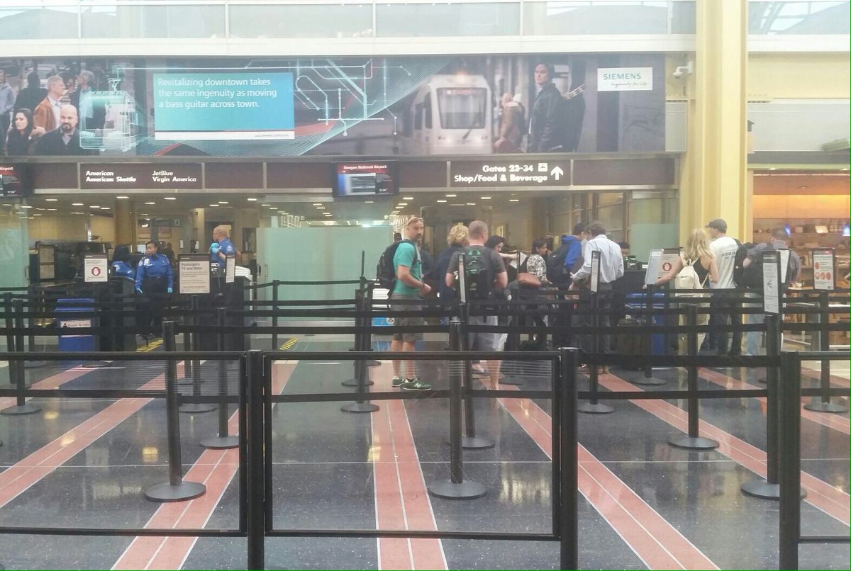 Reagan Airport on Twitter "TSA wait times pretty minimal today but we