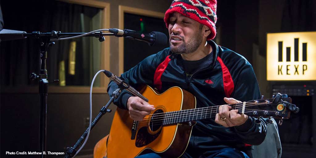 PaulGAllen's tweet photo. When great artists stream live, it draws you in!  Excited about new @KEXP Live Room (Ben Harper pictured below). https://t.co/MVbBqGw7hO