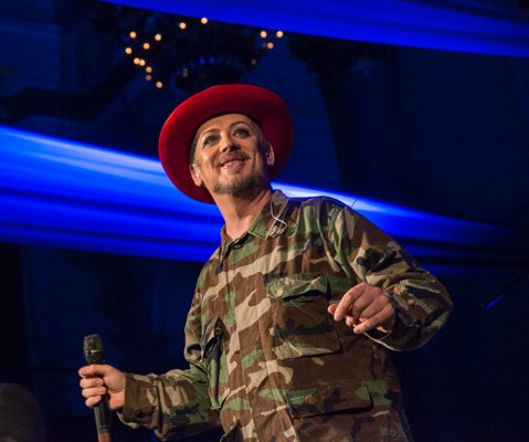 LIMFestival's tweet photo. #TBT to the legendary #BoyGeorge's performance at #LIMF2014! ๐ฉ๐ค๐ #Liverpool #ThrowbackThursday https://t.co/P06nTZLeaq