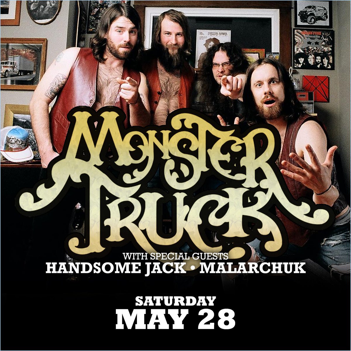townballroom's tweet photo. Saturday!! Canadian riffers @Monster_Truck_ with Buffalo's own @HandsomeJackBnd & Malarchuk.. Tix via ticketfly. https://t.co/c1fyssIU4v