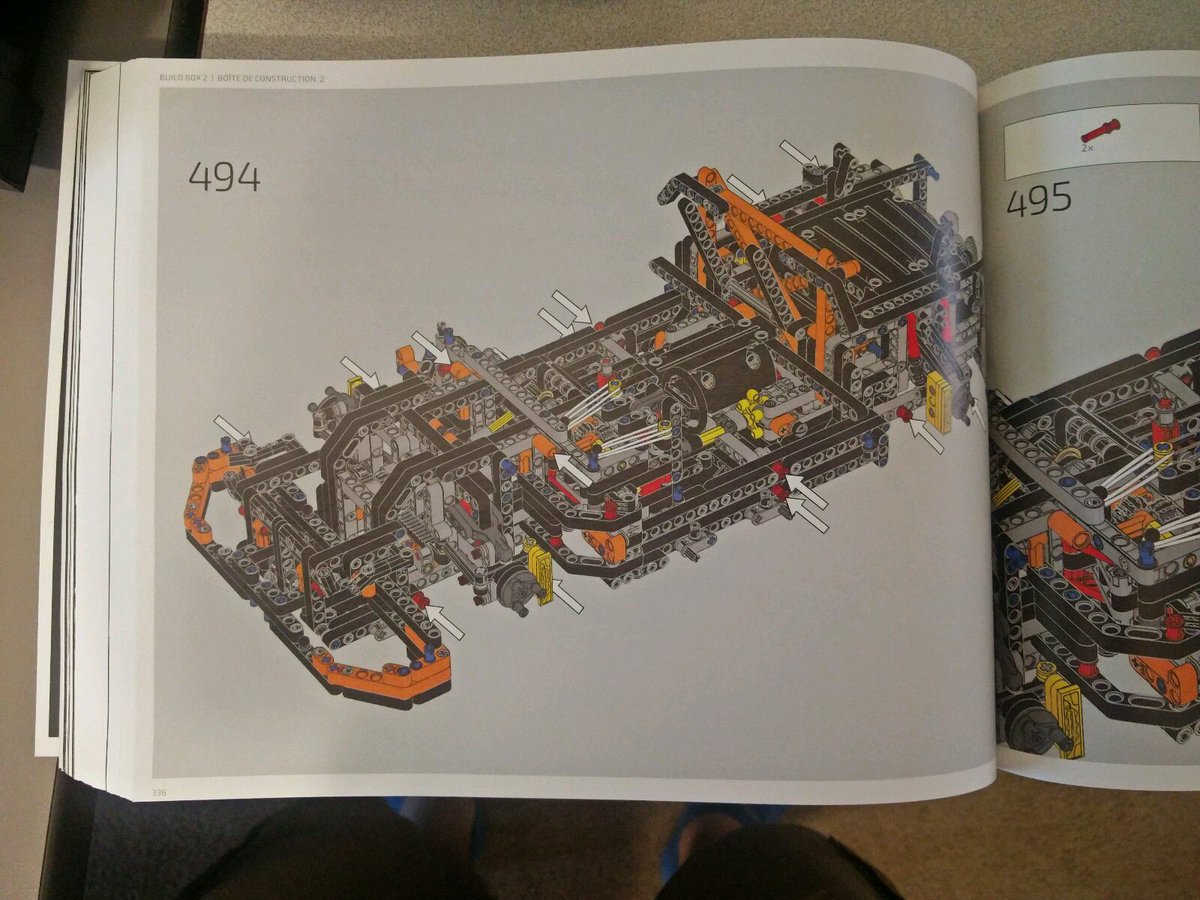 Mootsfox's tweet photo. Step 494 and 495: mate body to monocoque. Also roll cage and intake detail. #lego #rumblelife https://t.co/hs77l0fMpB