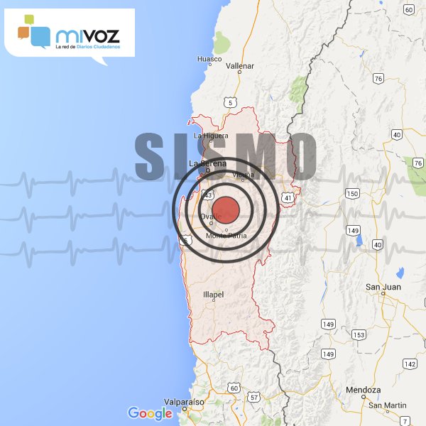 Sismo se percibió esta noche en la Región de #Coquimbo bit.ly/1X1F4Yu #LaSerena #Chile