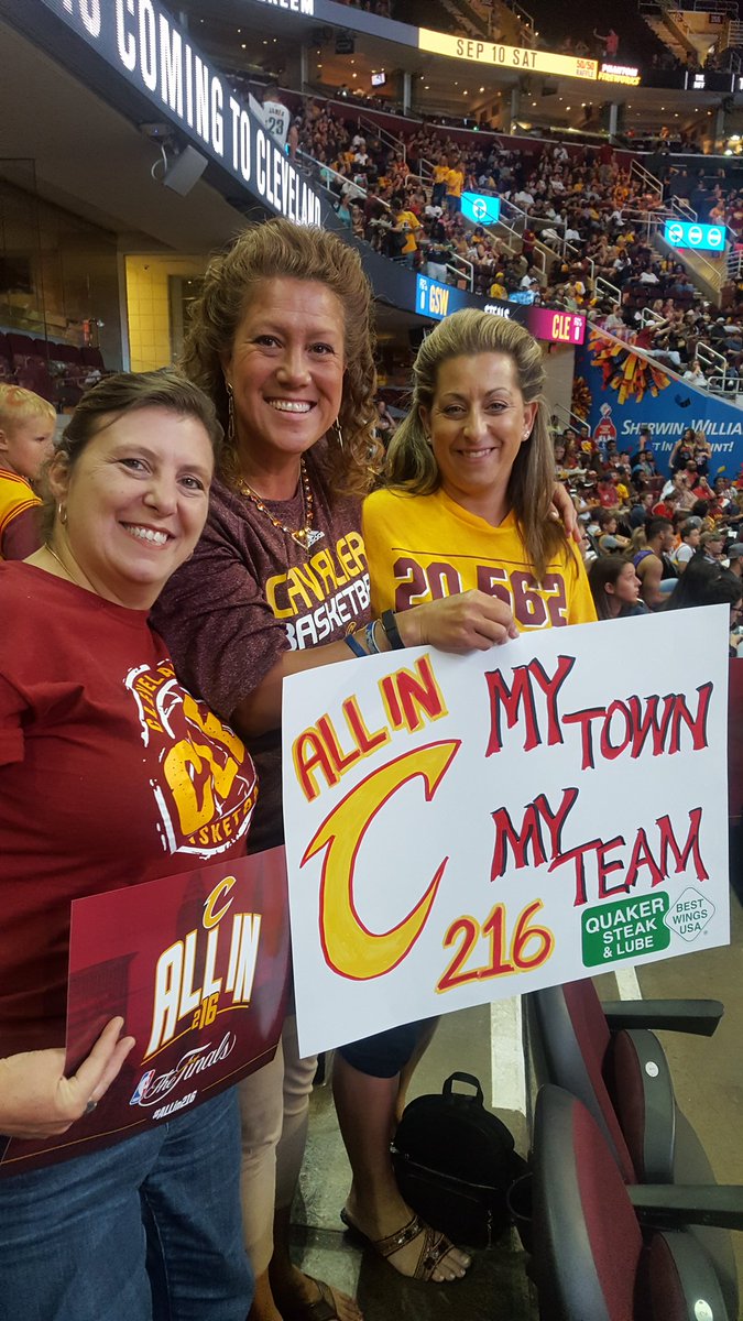 GoAlohaGoa's tweet photo. GIRLS GOT CAVS! #ALLin216 https://t.co/LeeYUUAhUZ