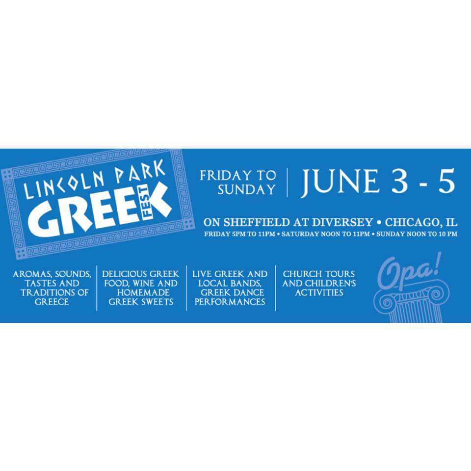 StGeorgeLP's tweet photo. Come down to the best Greek fest in town this weekend #chicago #greek #festival #summer #lincolnpark https://t.co/u5DJg4wfog