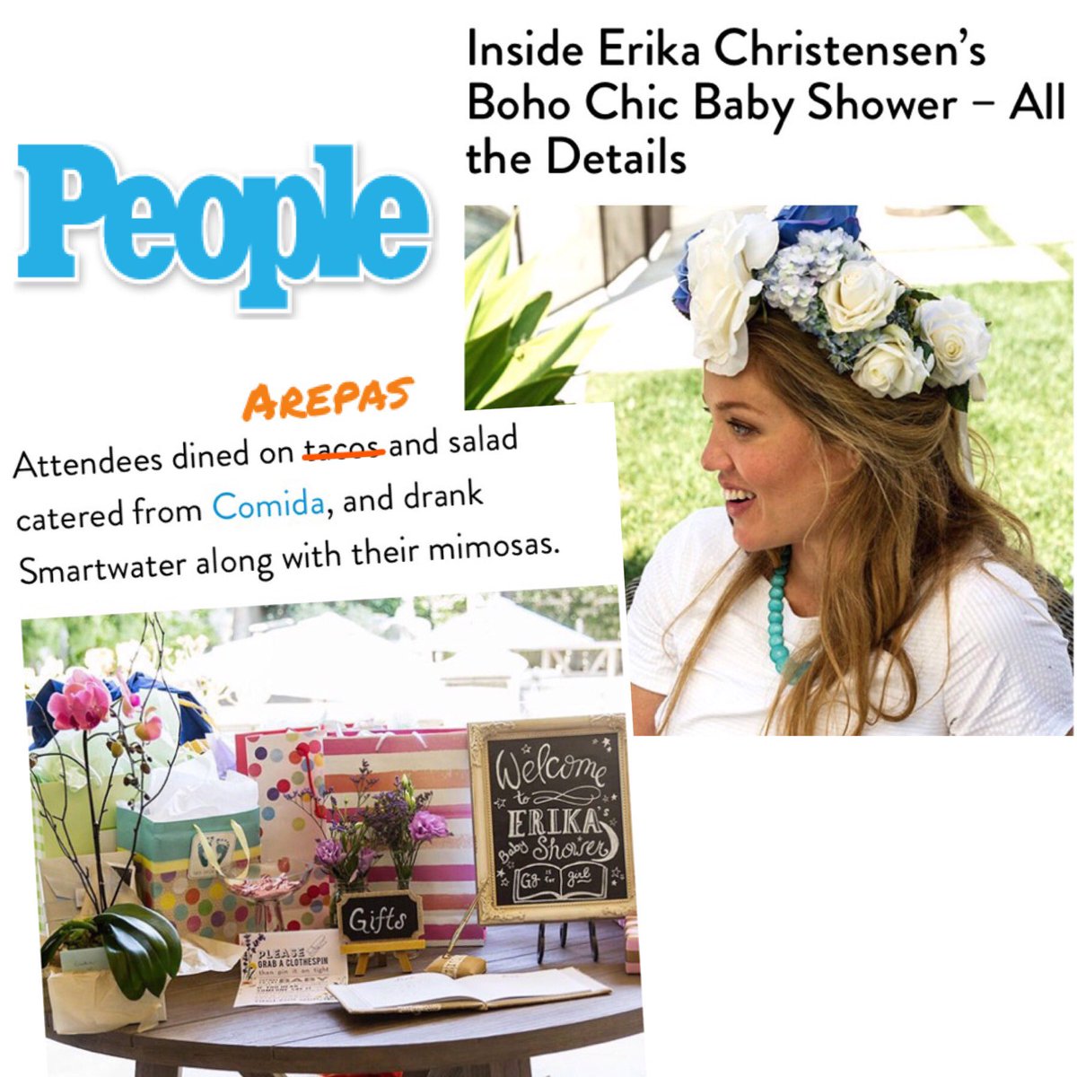 comidaLA's tweet image. Thank you @ERIKAjaneC for letting us feed you and your little lady😄 Also so grateful for the people mag mention!