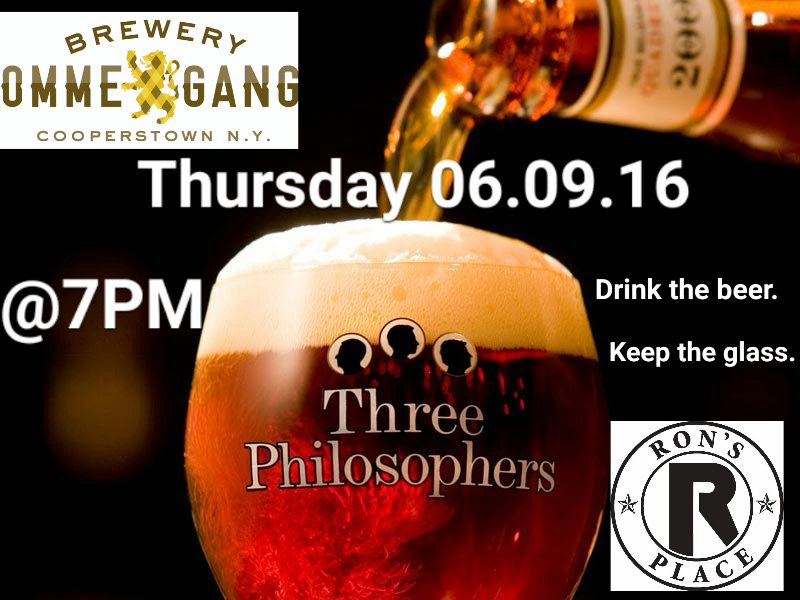 ronsaddison's tweet photo. #ThursdayGlassRelease 06.09.16 @7PM  @ronsaddison @BreweryOmmegang #ThreePhilosophers #DrinkTheBeer #KeepTheGlass https://t.co/DtHYrlpSSx