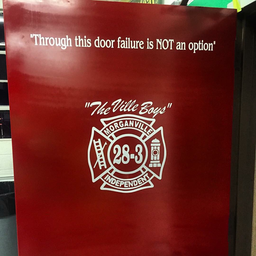 Our newest addition to our truck bay! It is one of the last thing members see before leaving on a call! #Pride