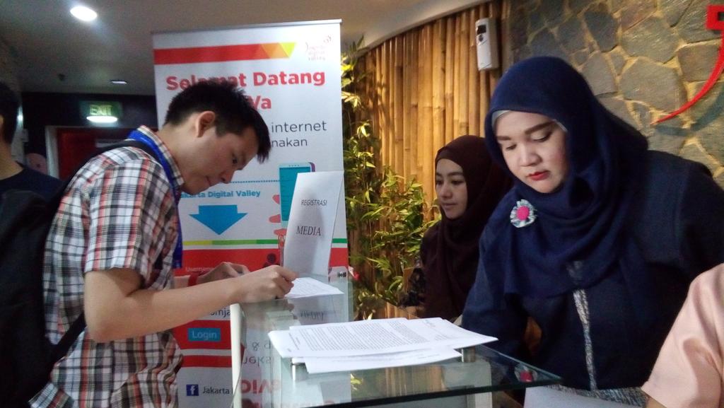 Media sudah mulai berdatangan untuk meliput peluncuran BEKRAF for PRE STARTUP. #LaunchingBEKUP