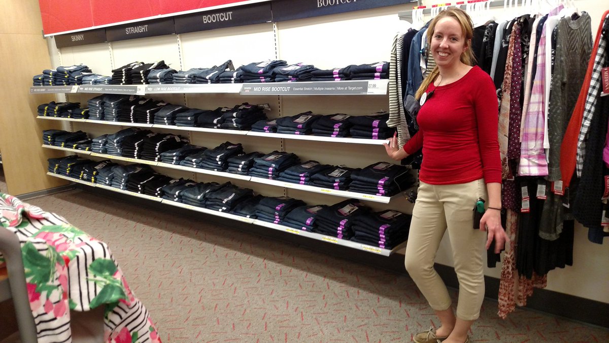 Intern Erika rocking the Jean zone at T2180! #welcometotheteam #breadandbutterzone #mightymonty