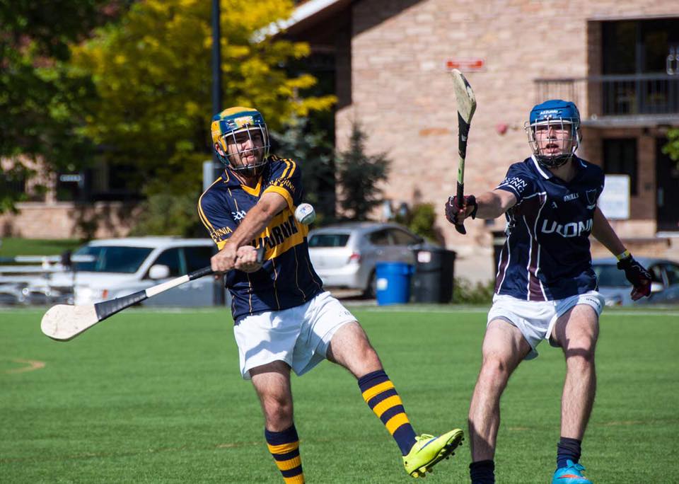 A sunny day playing hurling! #PositivityIn5Words #HurlingIn5Words #Hurling (Photo credit: <a href="/CalHurlingClub/">Cal Hurling Club</a>)