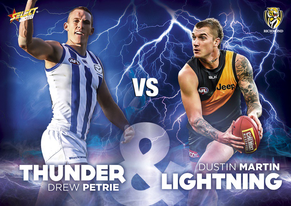 Guess the margin &amp; win! Head over to our FB page - Select Footy Cards to enter tonight's competition! #AFL