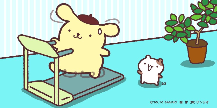 purin_sanrio's tweet photo. マフィン「きたえてるところ、失礼するでちゅう。今年は、チームプリンのテーマソングつくらないんでちゅか？」 https://t.co/BZs5IYCDid