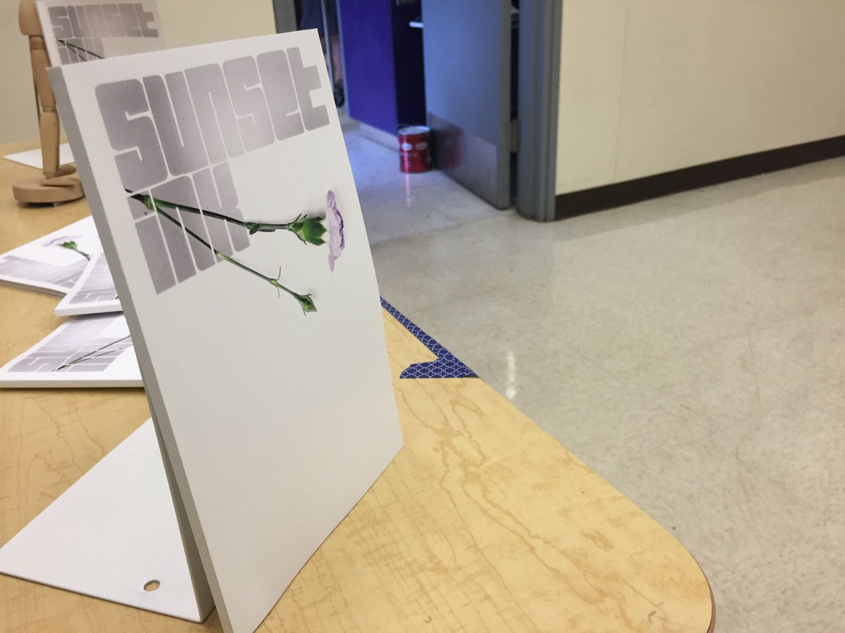 SunsetScroll's tweet image. Sunset Ink at Art Fest! #shsartsfest16