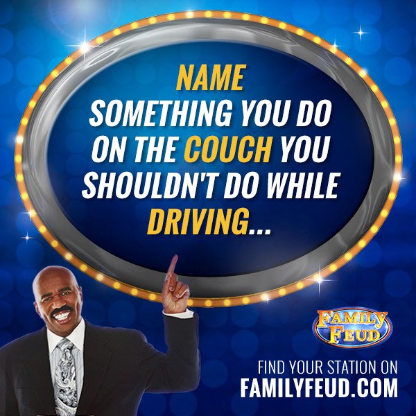 Family Feud on Twitter: "Name something you do on the couch you ...