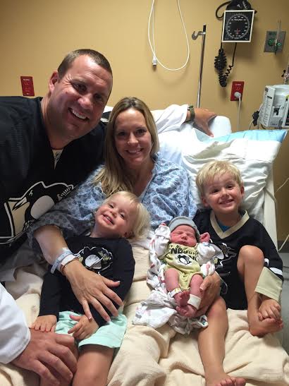 Ben Roethlisberger with wife Ashley Harlan with kids