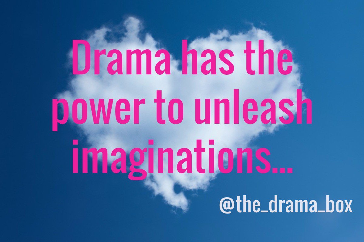 the_drama_box's tweet photo. Drama has the power to unleash imaginations... #dramaedu #artsed #creativity #moredramainschools https://t.co/DDQ3pS5CHc