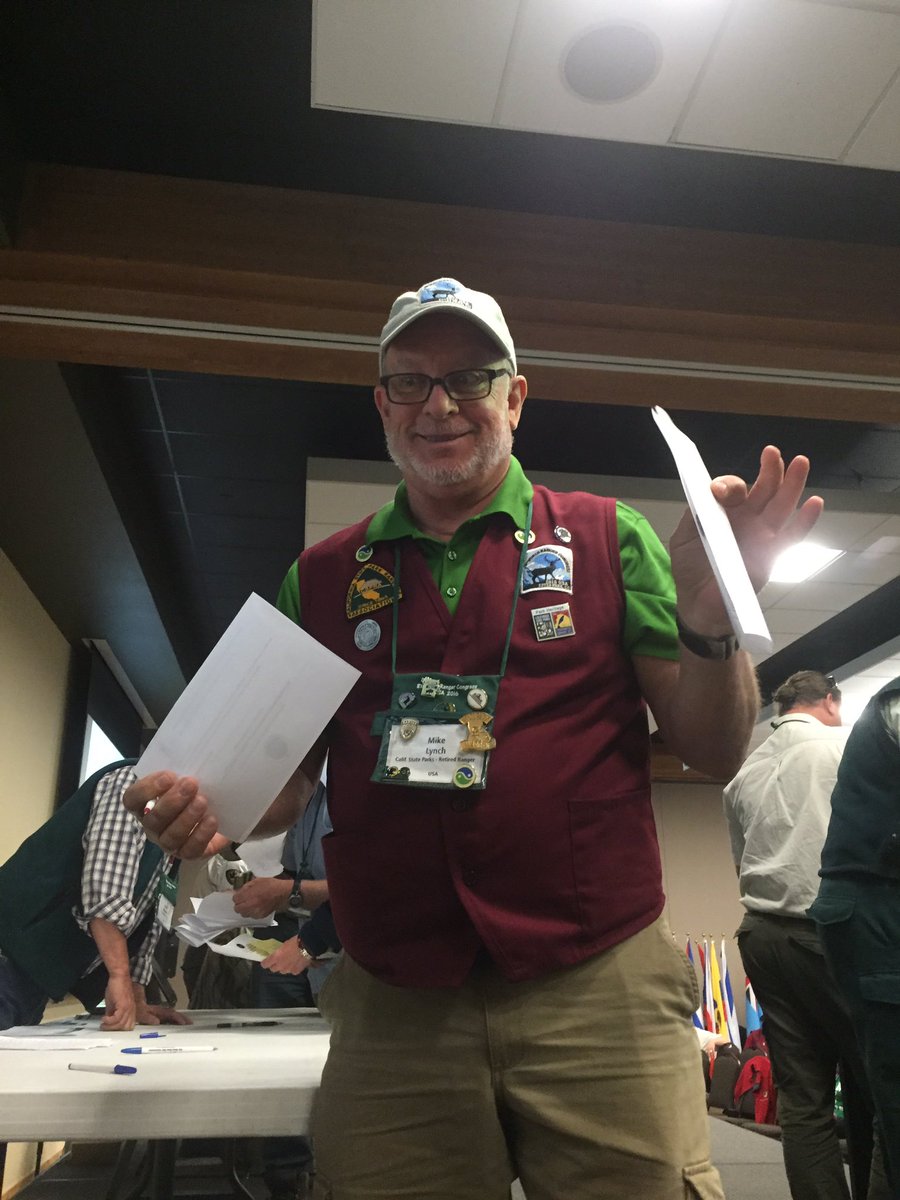Grace8Jasper2's tweet photo. Mike Lynch voted and represented CSPRA. #WorldRangerCongress https://t.co/uwSADw9e2z