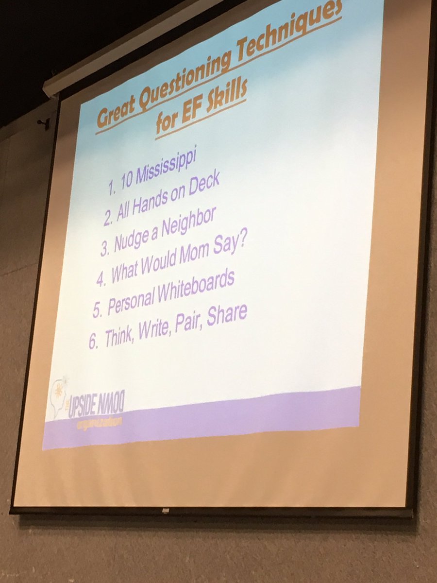 _PattySchroeder's tweet image. Love these questioning techniques for executive function skills. #SummerConference2016