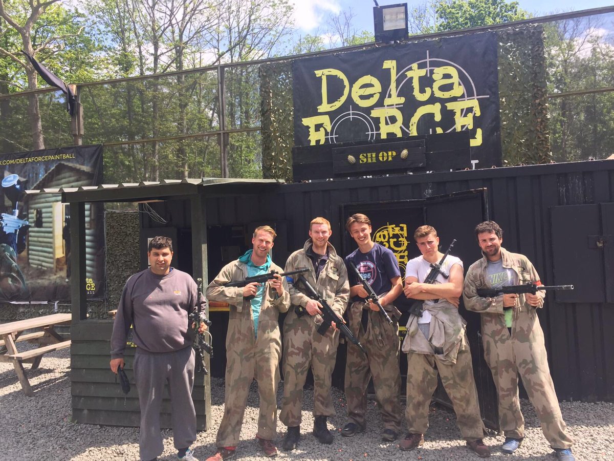 Cuffleytennis's tweet photo. Great day out with the team! #paintballing #deltaforcepaintball #teamwork https://t.co/0DlVLEMBBM