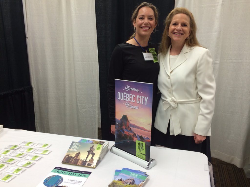 MC_Francoeur's tweet photo. #tradeday2016 #Maine - great opportunity for Carissa from Quebec business destination to meet with Maine Businesses https://t.co/eE1SlTG08r