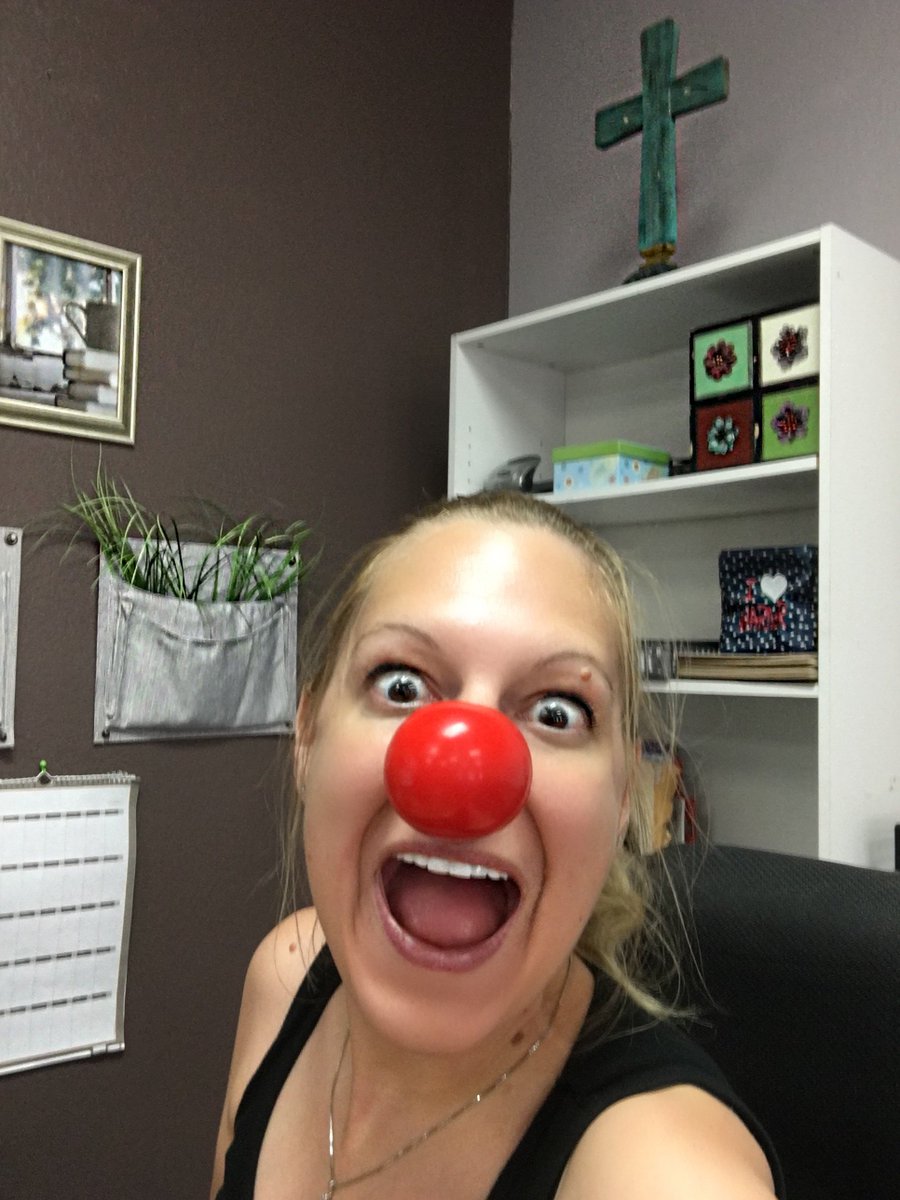 nerdscount's tweet photo. Check out my #RedNose This #teacher supports #RedNoseDay https://t.co/arWlnew8kL