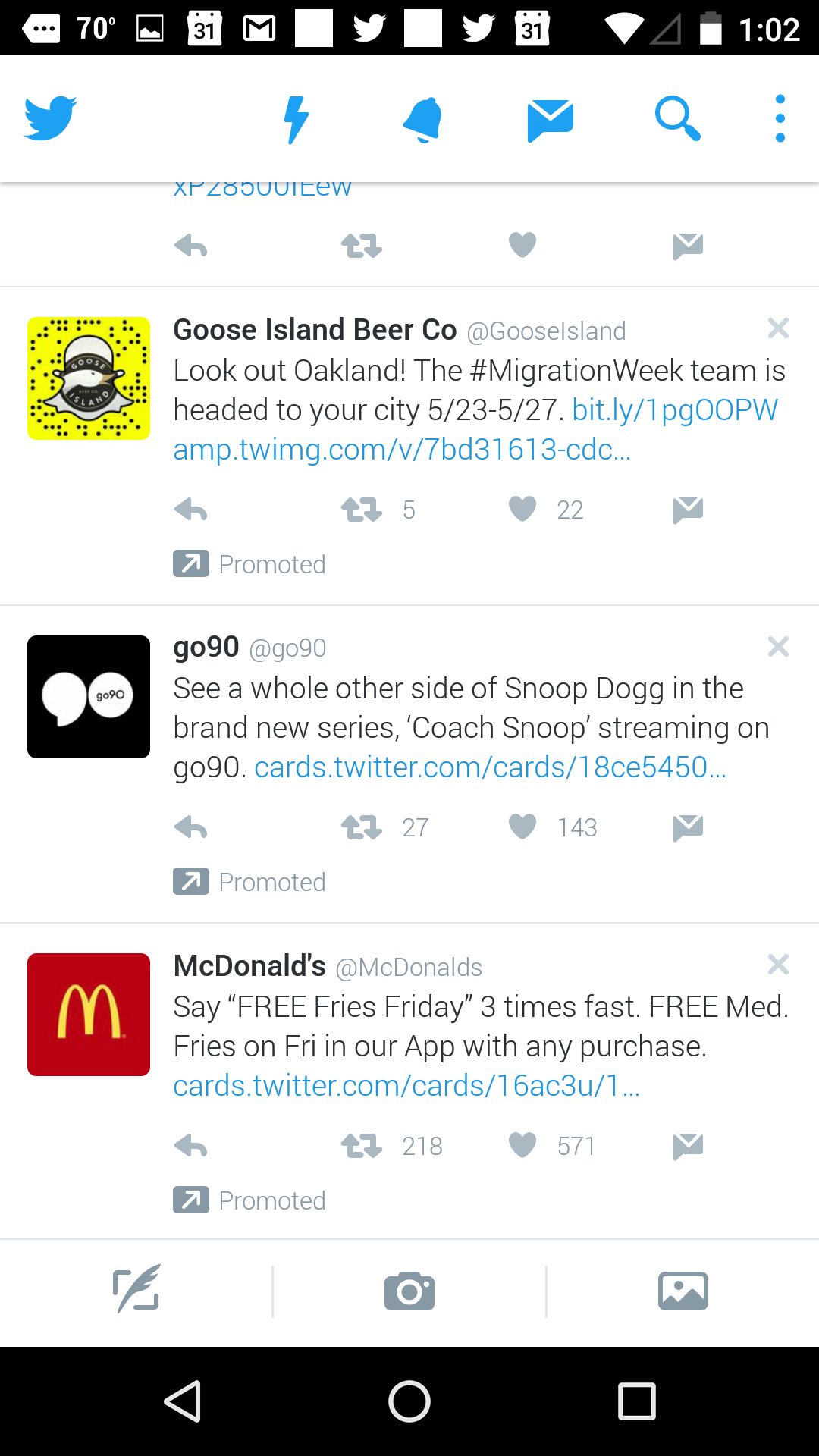 Something tells me that @Twitter is getting a little overzealous with these promoted tweets (Three in a row?!) https://t.co/O5RGYAenaU