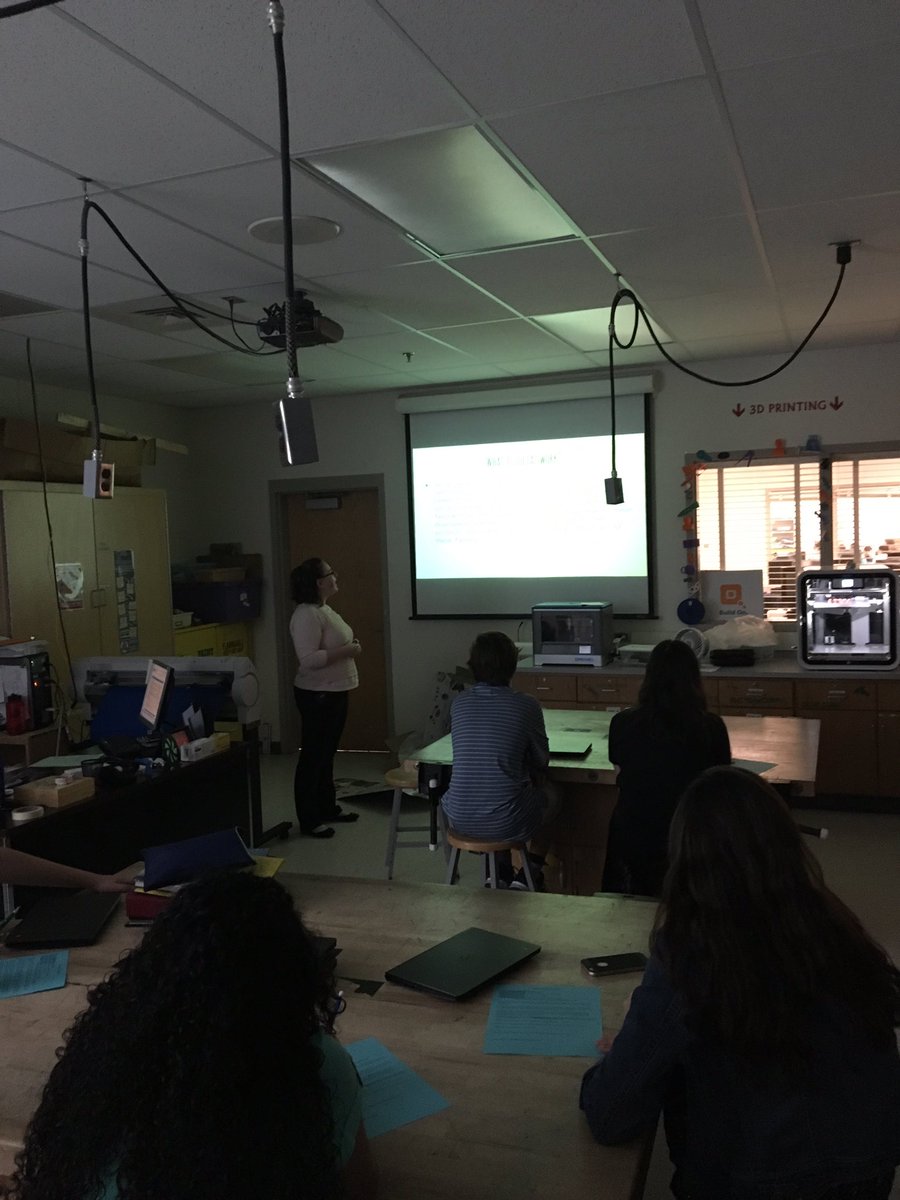 ThomasTechEd's tweet photo. Mrs. Thomas MSW speaks to middle schools about Social Work on #careerday. #fcpsums https://t.co/89mLeLapkX