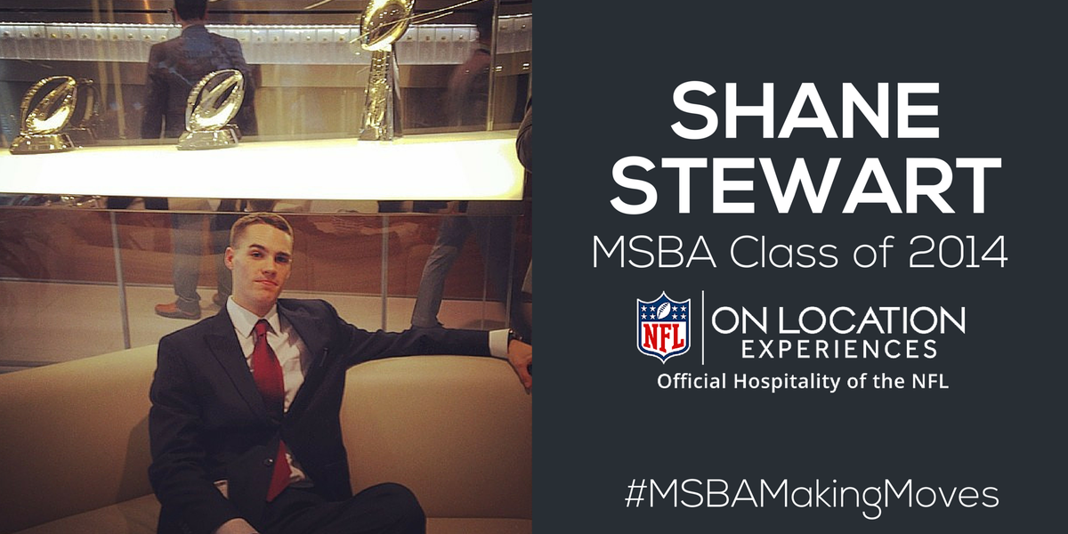 goMSBA's tweet photo. Congrats to #MSBA14 alum @Sunday_Stew on officially accepting his new job with @NFLonLocation! #MSBAMakingMoves https://t.co/MlKTZH8MMo