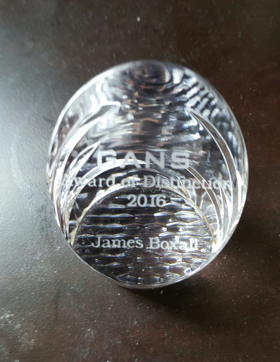 JamesGIS's tweet image. Someone asked 2seeit :) Award of Distinction @GANSorg Made in Halifax @NSCrystal beautiful cherished still shocked.