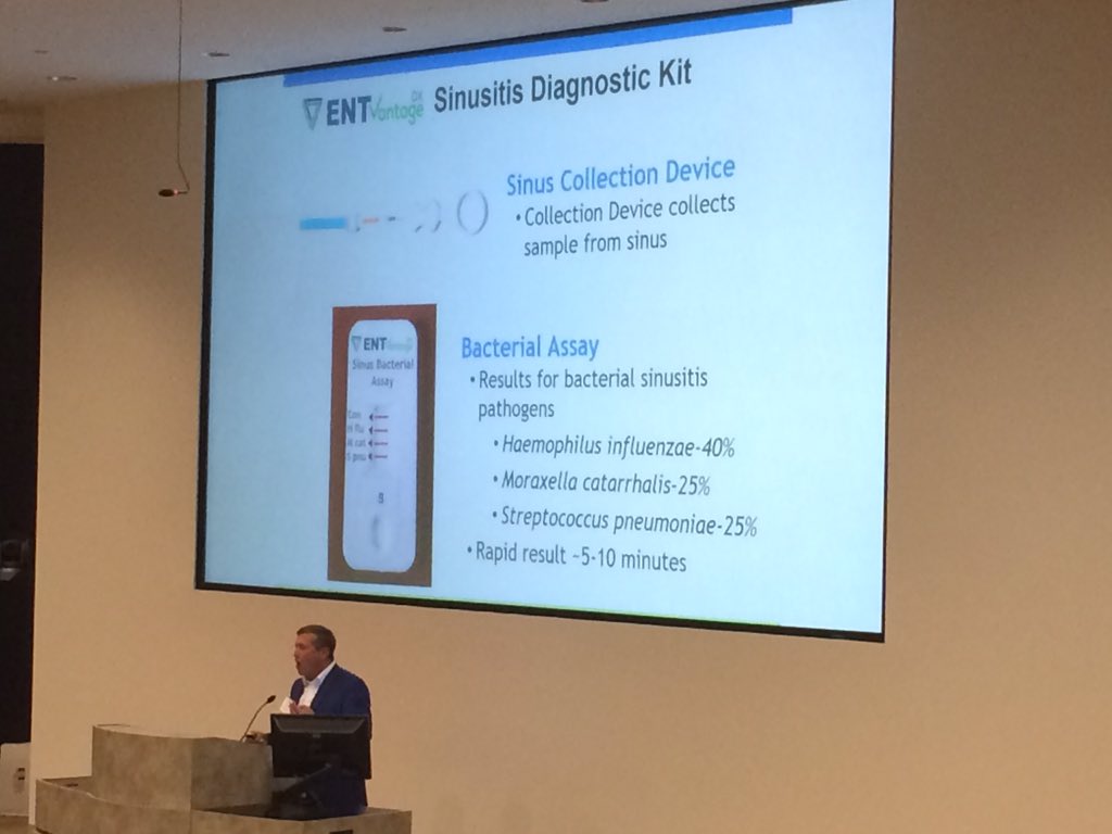 BioHouston's tweet photo. Company Presentation: ENTvantage #Diagnostics, rapid point-of-care #sinusitis detection. #TLSF2016 https://t.co/U7Mke96DlU