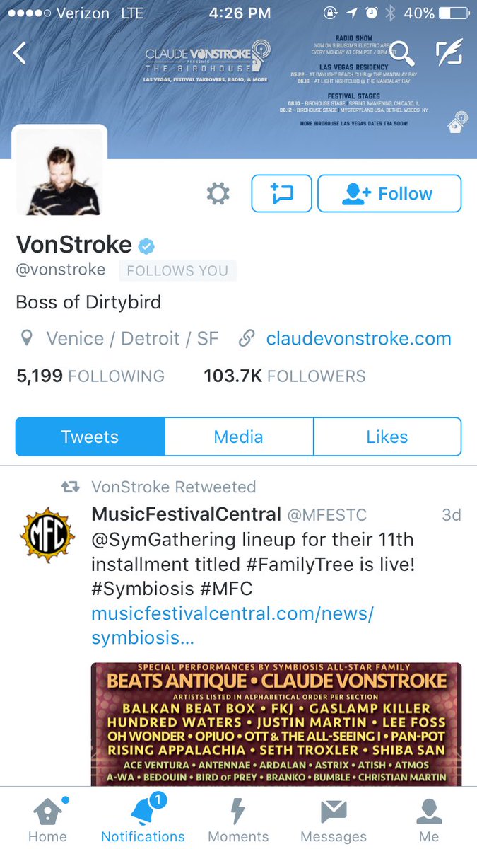berkaderk513's tweet photo. Not too sure why @vonstroke chose to follow me but down. Come back to NY ๐๐ป #freeticketsplease https://t.co/pR7R2zrVwM