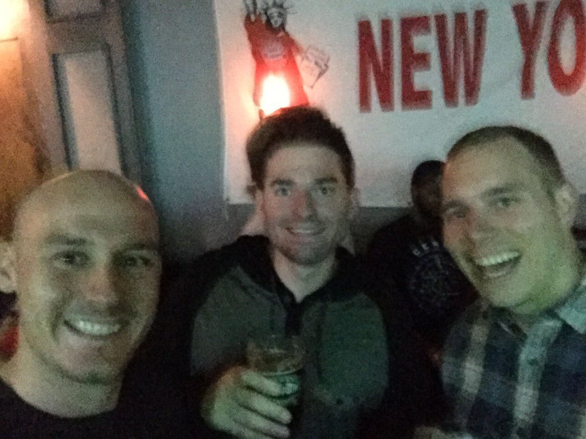 King_Pat05's tweet photo. @Rekord_Pod at a Bayern Bar in NYC watching Bayern snag another trophy #SmithfieldBar #NYC #BayernWin https://t.co/5RCSMGjQ1r