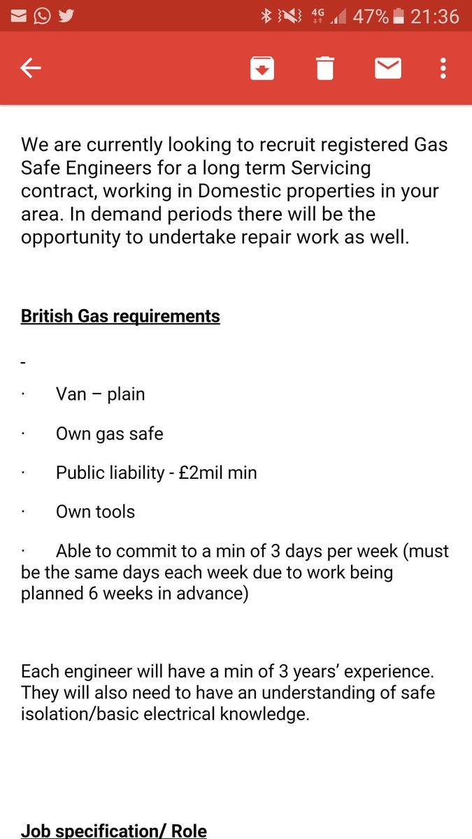 GasManGod's tweet image. Subcontracting to @BritishGas, 10 day induction! £20:50 per job, ten jobs a day. 
Verily Thy shalt be ashame'd BG