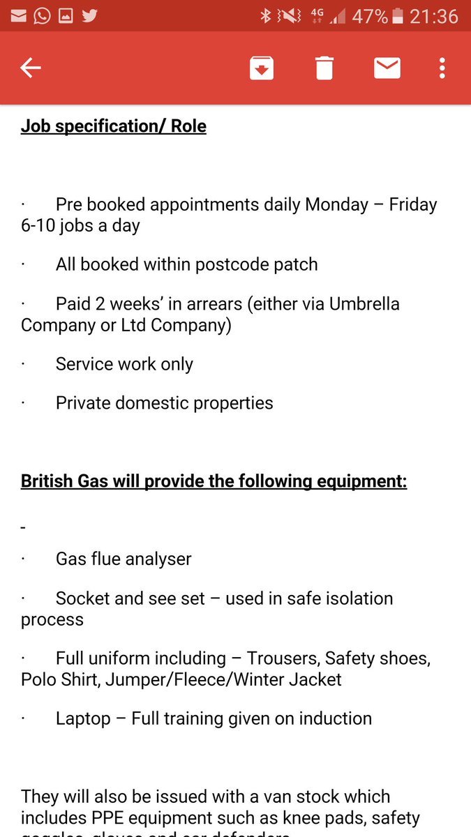 GasManGod's tweet image. Subcontracting to @BritishGas, 10 day induction! £20:50 per job, ten jobs a day. 
Verily Thy shalt be ashame'd BG