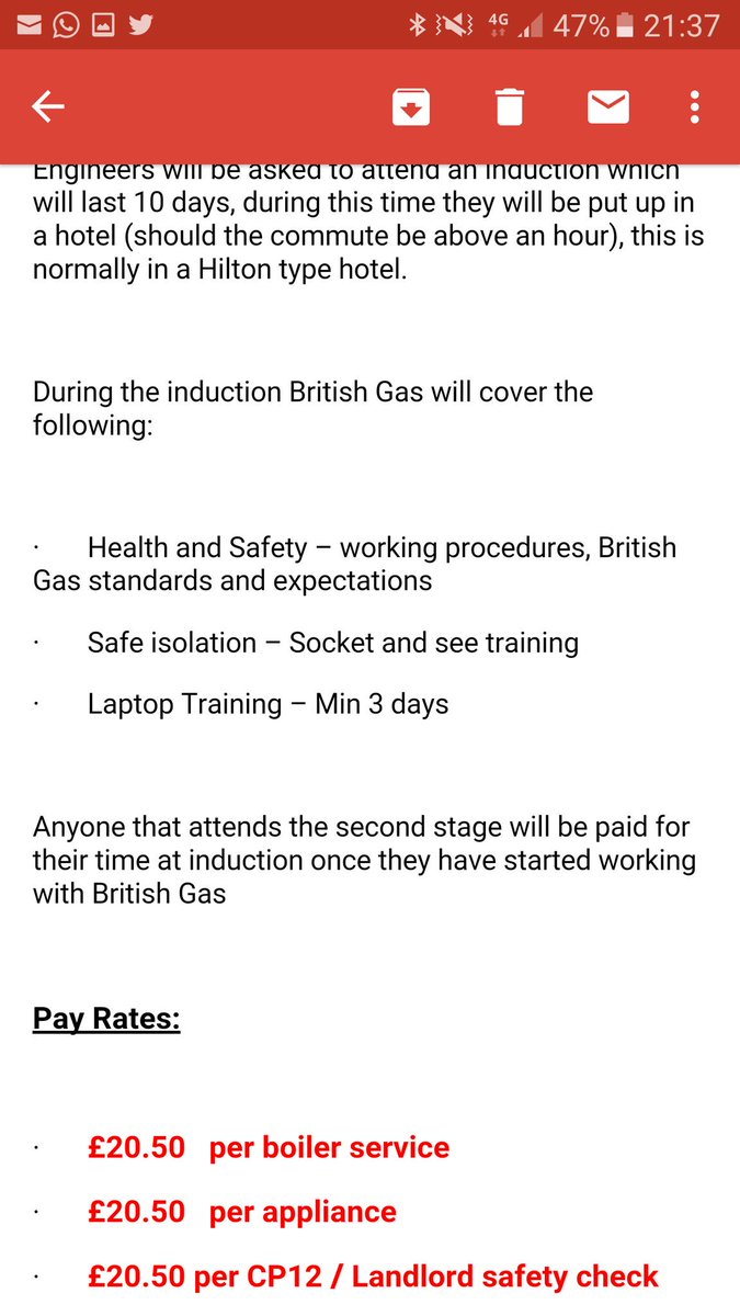 GasManGod's tweet image. Subcontracting to @BritishGas, 10 day induction! £20:50 per job, ten jobs a day. 
Verily Thy shalt be ashame'd BG