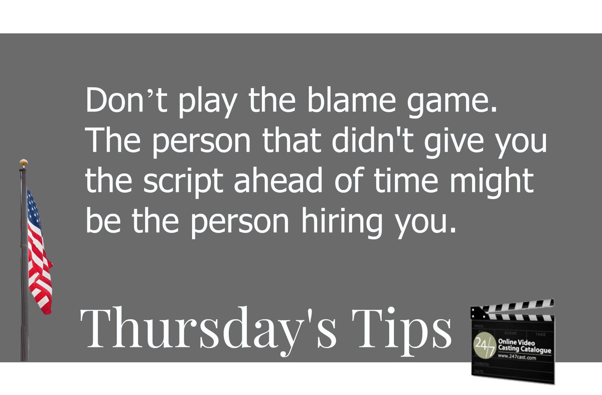 247cast's tweet image. Thursday's Tips from the Heinz-247 Cast Team! #ThursdayThoughts #actorslife #improveyourskill #learning