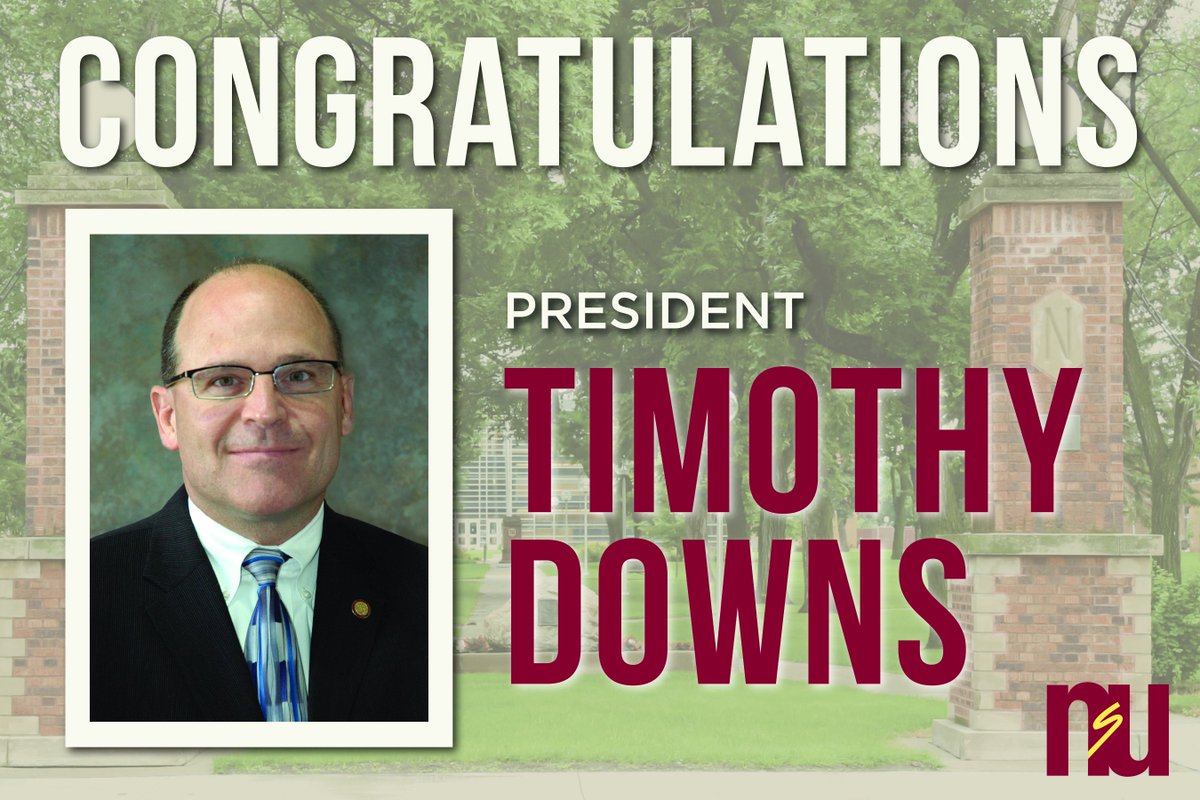 NorthernStateU's tweet photo. Congratulations to Northern State University's new president, Dr. Timothy Downs! Welcome to #northernstateu! https://t.co/eQRuoBA5ih
