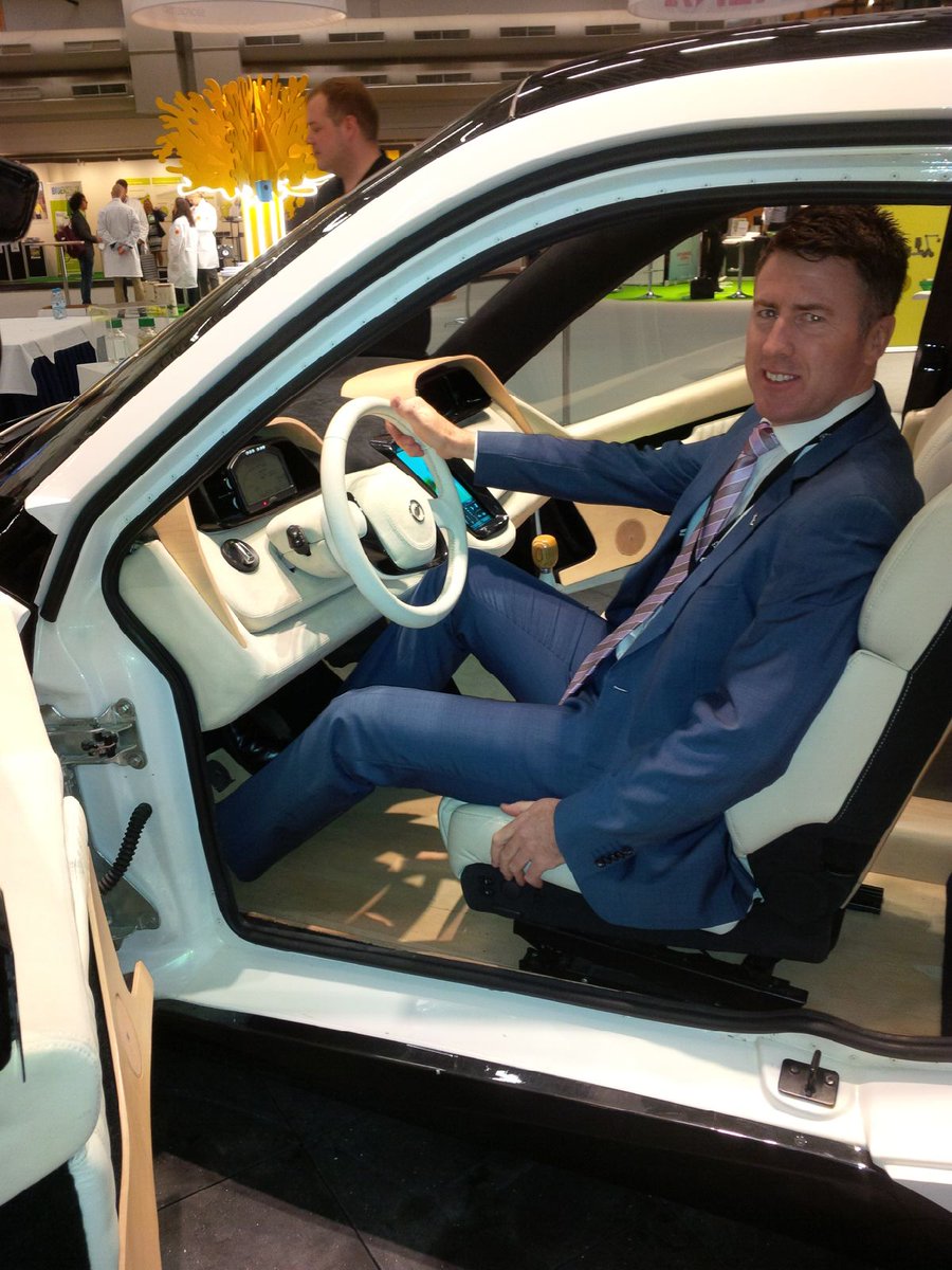 NorthON's tweet photo. .@UPM_News’ Biofore Concept Car uses renewable diesel - said to reduce GHG emissions by 80% #IWB #iwbweek https://t.co/r68sKHyQPN