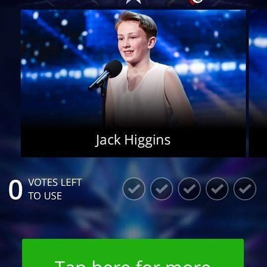 Vote NOW for Jack, you have until 11pm Mobile 6442418 call 09020442418 or vote via APP, thank you  #jackforwildcard