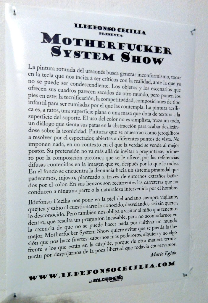 #MotherFucker System Show de Ildefonso Cecilia en <a href="/lasalchicheria/">La Salchichería</a> @ZOESBarrioOeste.

Con el autor y unos amigos. :-D