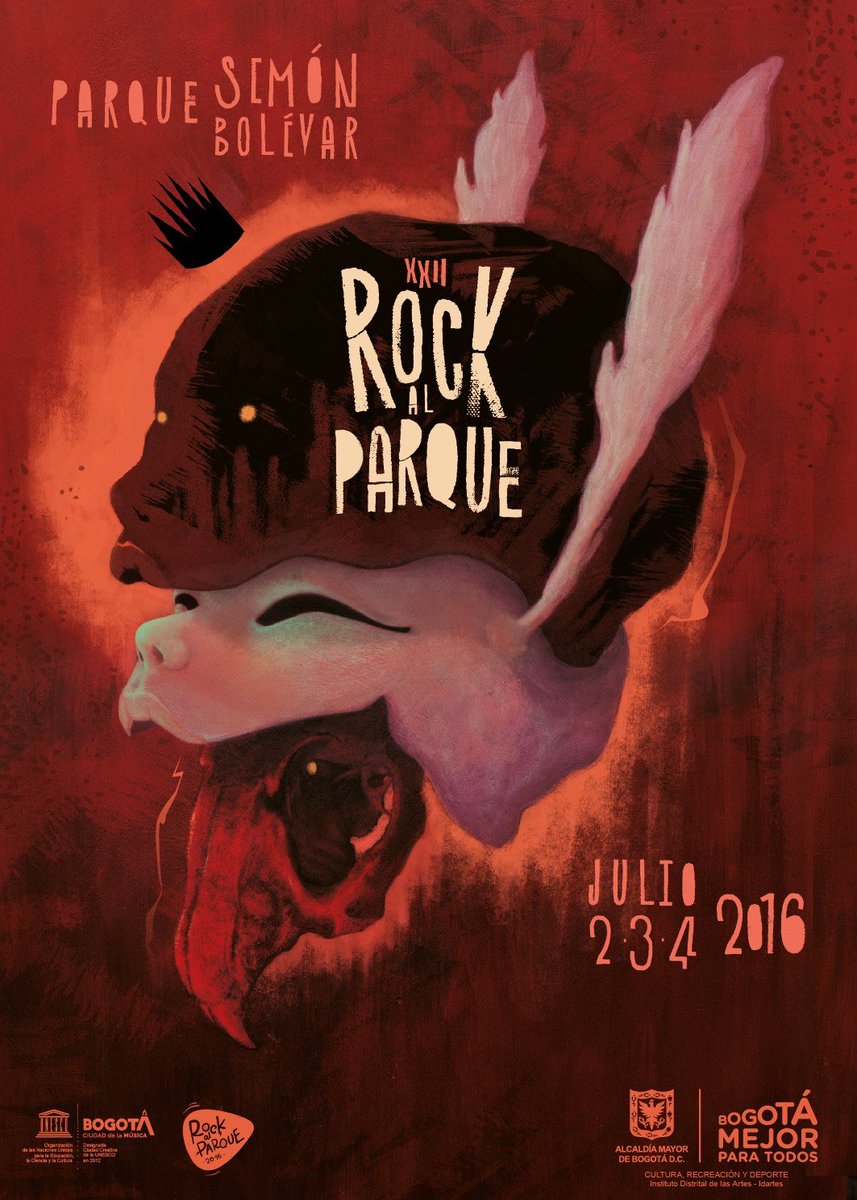 RockAlParque_'s tweet photo. Que tal el afiche oficial de rock al parque? https://t.co/3w75TlStM8