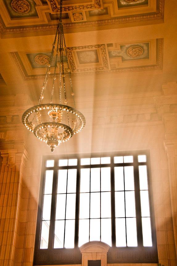 Light streaming through one of Grand Hall's massive windows in a fantastic Roy Inman photo from 2012