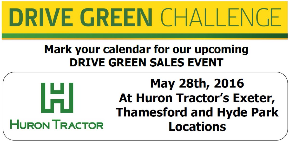 Don't forget <a href="/HuronTractorLtd/">Huron Tractor Ltd</a> is southwestern Ontario's newest Honda Power Equipment dealer.