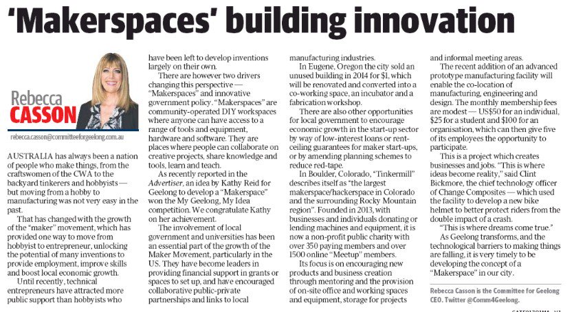 Comm4Geelong tweet picture
