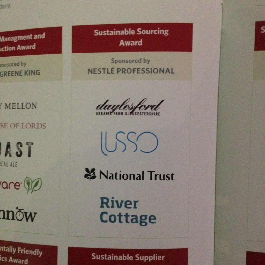 Great night at #FootprintAwards celebrating <a href="/LussoCatering/">Lusso Catering</a> nomination for our Pig Tales project!