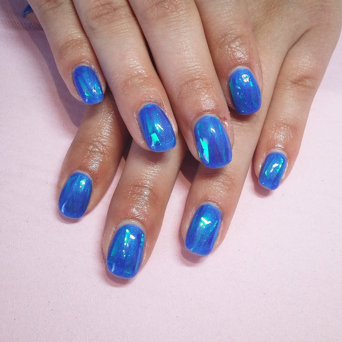 Blue lagoon nails #gelaze <a href="/ScratchMagazine/">Scratch</a> #nailart