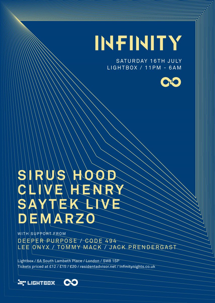 deepunderuk3's tweet image. @clbrmusic Next Infinity 16.07.16 Tickets: bit.ly/Infinity16thJu…