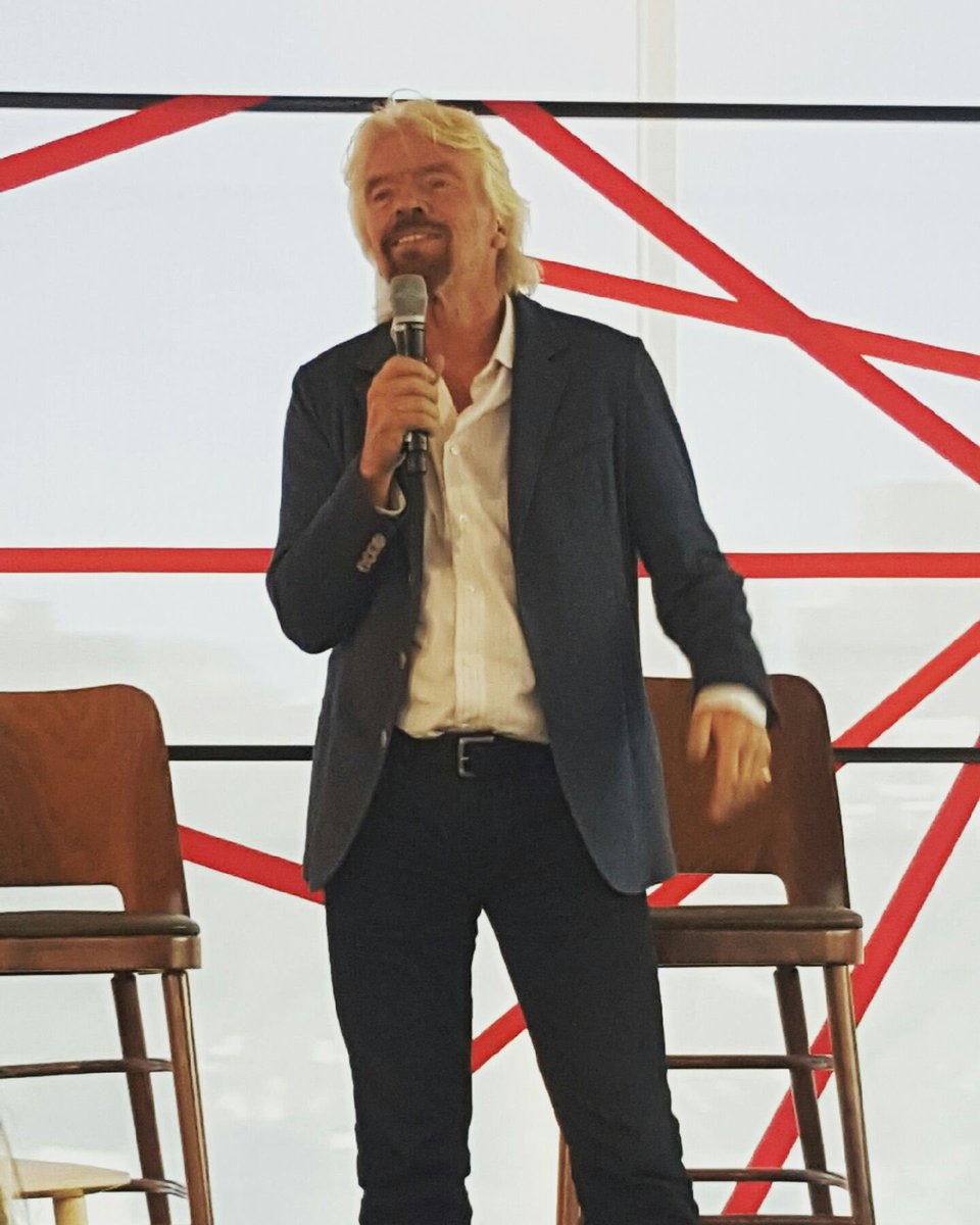 JonSutton_'s tweet photo. .@richardbranson channeling all the energy in this room to supercharged collaboration #thevirginwaycolab https://t.co/cNW6uJ2Aau